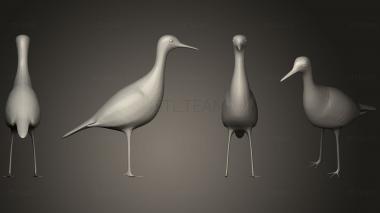 3D model Upland Sandpiper (STL)